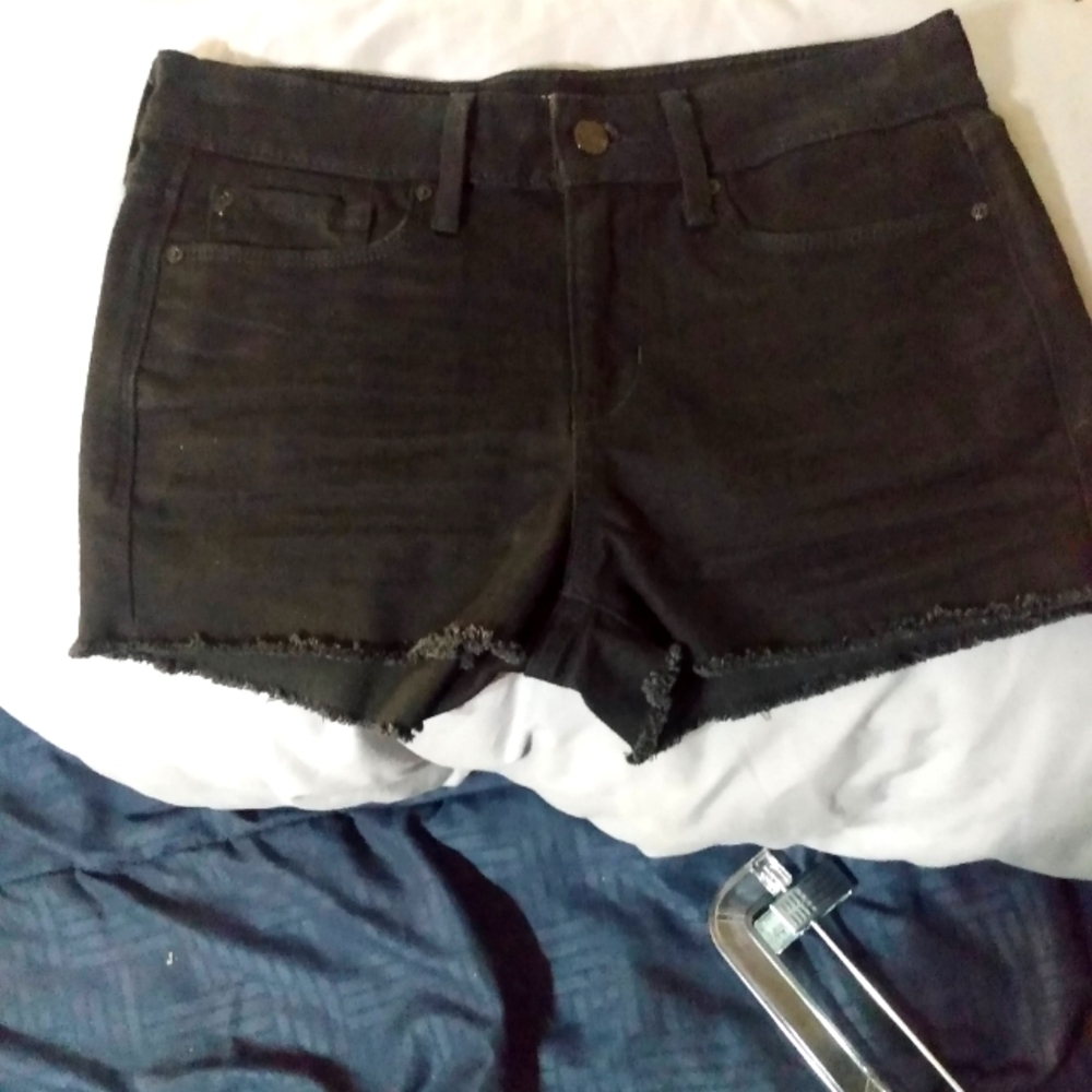 Denizen by Levi Black Denim Shorty Shorts
